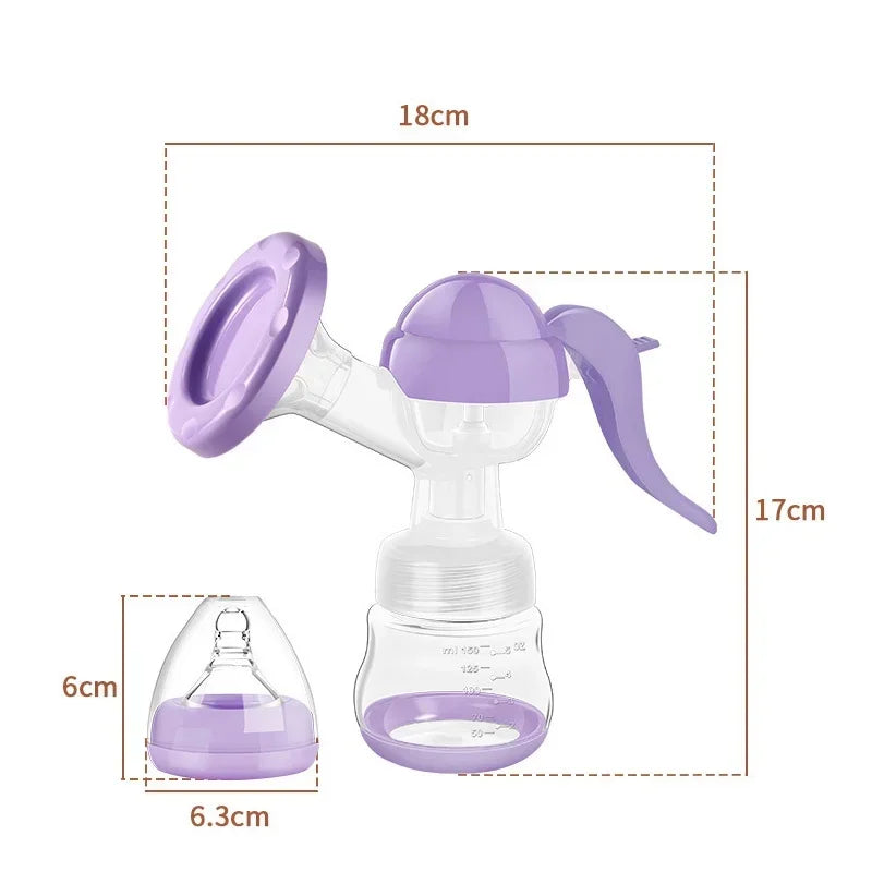 2 and 1 manual breast pump